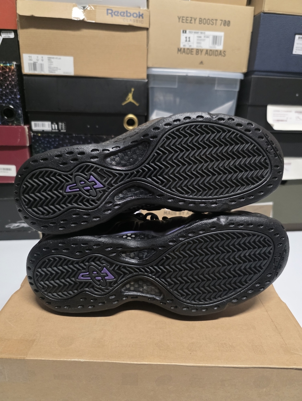 Nike Air Foamposite One Eggplant Black Purple 314996-051 Men's 2009 - Sz 11 - Picture 9 of 10